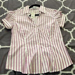 Express design studio, button down shirt, new, size M.